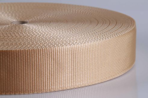 PP-Gurtband | Art. 9102 | beige | Breite 50 mm | 1,6 mm stark | 50 mtr. Rolle