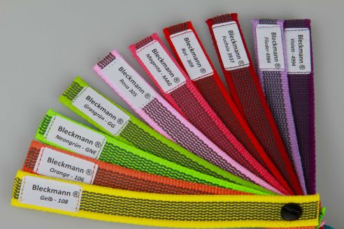 Musterfächer | Farbfächer rutschhemmendes Gurtband | Farben für Anti-Rutsch | Gummi Schwarz | Hochwertig | OEKO-TEX® Standard 100