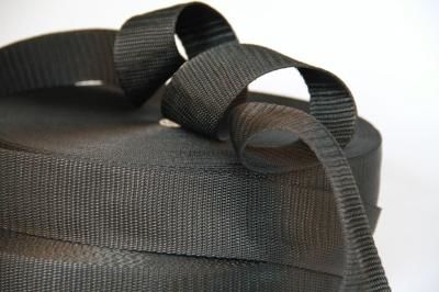 PP-Gurtband | 50 mm Breite | 50 m Rollenware | schwarz | weich | flexibel | Tragegurt