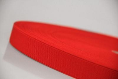 Hosenträgerband | elastische Bandware | Gummiband | 25 Meter | 25 mm Breit | rot
