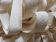 Baumwollband | Bindeband | 16 mm | 25 Meter | Naturweiß - Beige | Zum Verpacken und Dekorieren