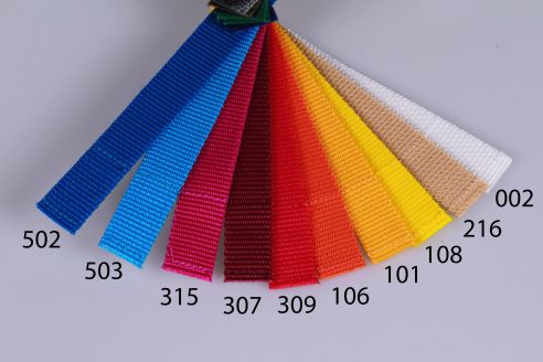 PP-Gurtband | 20 mm Breite | 50 m Rollenware | Farbauswahl | Einfassband | 1,0 mm Stärke