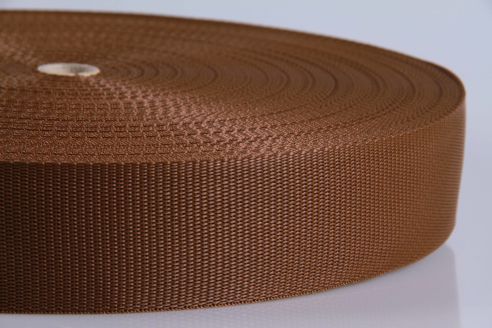 PP-Gurtband | Art. 9102 | braun | Breite 50 mm | 1,6 mm stark | 50 mtr. Rolle