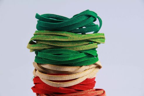 Elastisches Gummiband | 7er-SET | 5 mm | Weihnachtsfarben | je 5 mtr. | Deutsche Herstellung