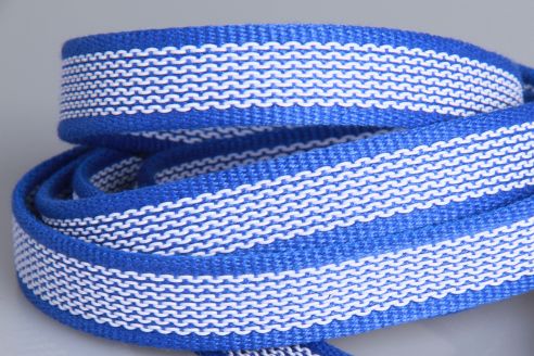 PES Anti-Rutsch | Meterware | 20 mm breit | Farbauswahl | Baumwoll-touch | beidseitige weiße Gummierung | Hundesport und Pferdesport