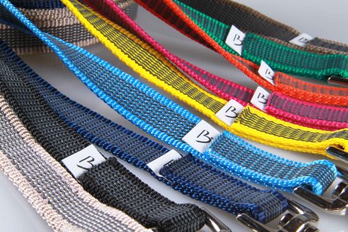 Anti-Rutsch | gummierte Hundeleine aus PP | robuste Schleppleine | 2 cm breit x 8 m lang | mit Handschlaufe