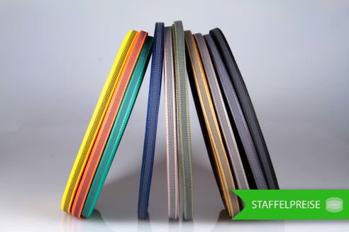 PP Anti-Rutsch | 50 mtr. Rolle | 15 mm breit | Farbauswahl | Training | beidseitige schwarze Gummierung | Hundesport und Pferdesport PP Anti-Rutsch | 50 mtr. Rolle | 15 mm breit | Farbauswahl | Training | beidseitige schwarze Gummierung | Hundesport und Pferdesport
