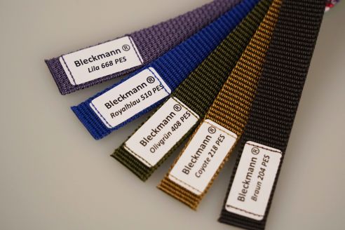 Musterfächer | Farbfächer Gurtband | Farben für Polyester | Hausfarben | Hochwertig | OEKO-TEX® Standard 100
