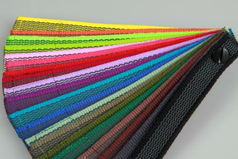 Anti-Rutsch | gummierte Hundeleine | Baumwoll-Touch | 12 mm x 220 cm lang | Verstellbare Längen | Kleiner Karabiner