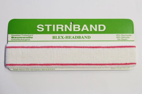 Stirn Schweissband | Frotteeband - Elastisches Baumwollband | 40 mm | rosa Stirn Schweissband | Frotteeband - Elastisches Baumwollband | 40 mm | rosa