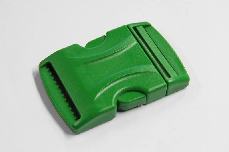 Steckschnalle Kunststoff  -  KS-Steckschließe  -  extra stark  -   50 mm  -  grün