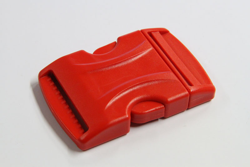 Steckschnalle Kunststoff | KS-Steckschließe | extra stark |  50 mm | rot