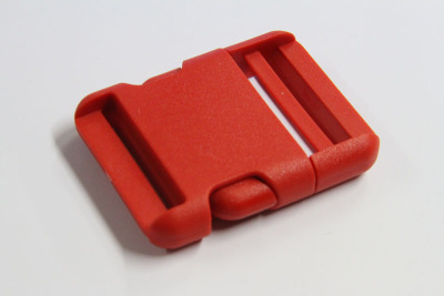 Steckschnalle aus Kunststoff | 50 mm | Für Brustgurte und Hüftgurte | rot