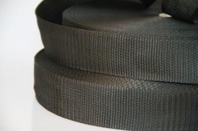 PP-Gurtband | 50 mm Breite | 50 m Rollenware | schwarz | weich | flexibel | Tragegurt | Stärke 1,1 mm