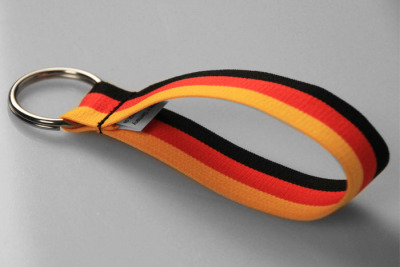 Schlüsselanhänger DEUTSCHLAND | Schwarz Rot Gold | Gewebt | 25 mm Schlüsselanhänger DEUTSCHLAND | Schwarz Rot Gold | Gewebt | 25 mm
