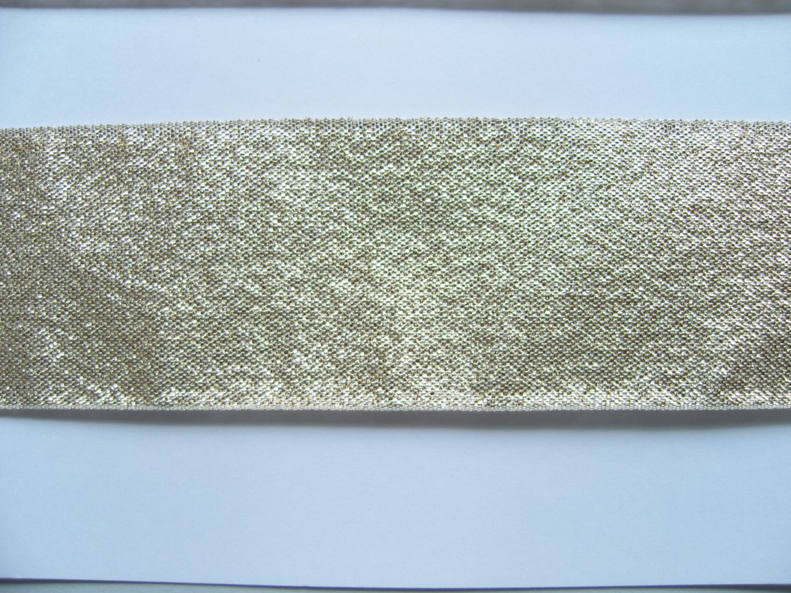 Schleifen- Geschenkband gold  -  40 mm   -  25 m