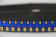 PA-Motivband Colorblocking | Blau mit Orange | Schwarze Outlines | Meterware | Softes Nylon Gurtband mit Color-Blocking Design | 25 mm | 2,5 mm Stärke