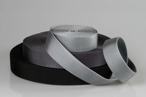 Gurtware aus PP | Taschengurte und Gürtel | 40 mm Breite | 25 m Rollenware | Robust und strapazierfähig | 2,5 mm Stärke
