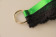 Schlüsselanhänger mit Wäschespitze | Satin | grün-marine