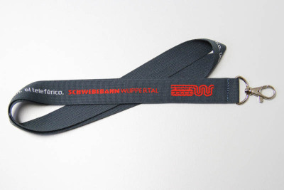 Umhängeband | Lanyards | Schwebebahn Wuppertal | Grau Rot Weiß | 20 mm breit | 50 cm lang Umhängeband | Lanyards | Schwebebahn Wuppertal | Grau Rot Weiß | 20 mm breit | 50 cm lang