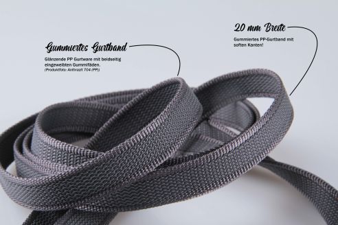Zügelleine Super Grip Strong Resistance PP | 20 mm Breite | Gummierte Pferdezügel ab 2,10 m Länge | Für Ponys bis Voll-und Warmblüter | Wetterfest