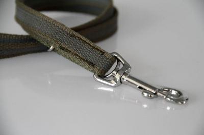 Super-Grip Cotton Soft | gummierte Kombi-Kurzleine | Kurzführer mit 2 D-Ringen zum Leinen-kombinieren | 15 mm Breite | 50 cm - 90 cm Längenverstellbar