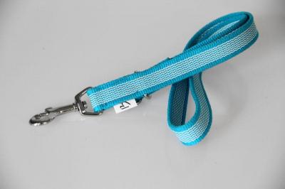 Super Grip Kombi-Kurzleine  -  Cyanblau 2 x50/90 cm  -  weiß