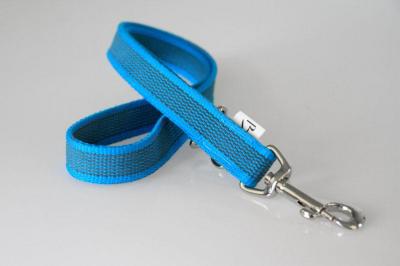 Super Grip Kombi-Kurzleine  -  Cyanblau 2 x 50/90 cm