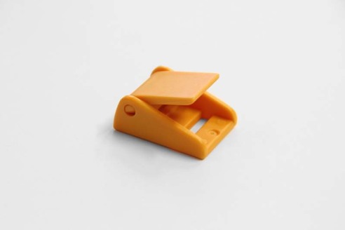 Gelbe Klemm-Schnalle aus Kunststoff 15 mm Gelbe Klemm-Schnalle aus Kunststoff 15 mm