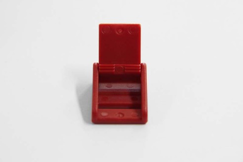 Rote Klemm-Schnalle aus Kunststoff 15 mm