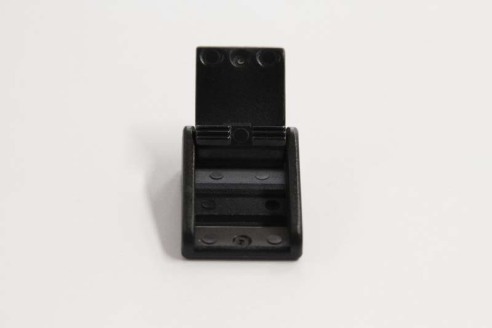 Schwarze Klemm-Schnalle aus Kunststoff 15 mm