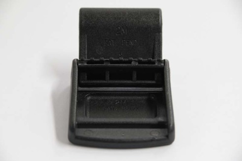 Schwarze Klemm-Schnalle aus Kunststoff 40 mm Schwarze Klemm-Schnalle aus Kunststoff 40 mm