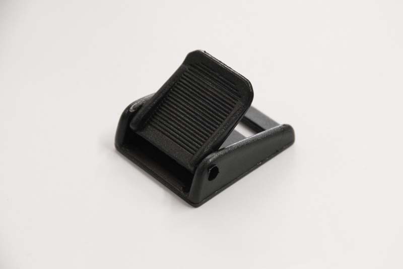 Schwarze Klemm-Schnalle aus Kunststoff 25 mm