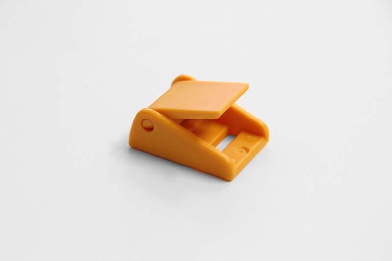 Gelbe Klemm-Schnalle aus Kunststoff 15 mm