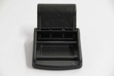 Schwarze Klemm-Schnalle aus Kunststoff 40 mm