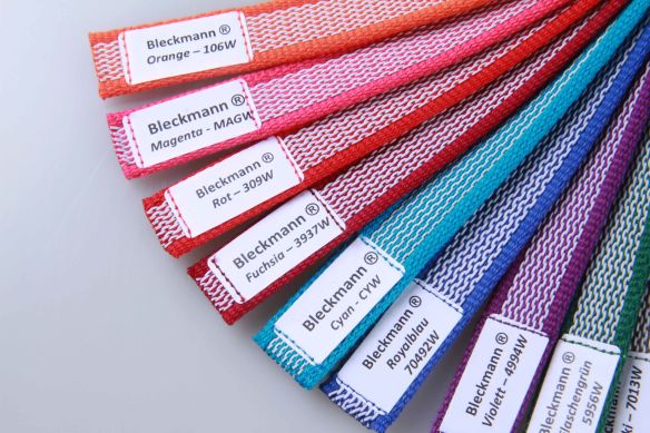 Musterfächer | Farbfächer rutschhemmendes Gurtband | Farben für Anti-Rutsch | Gummi Weiss | Hochwertig | OEKO-TEX® STANDARD 100