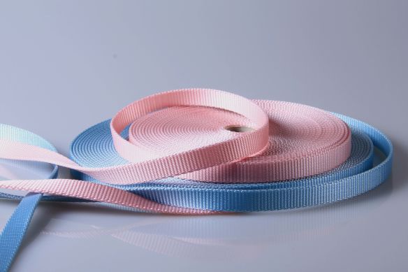 PA-Gurtband | 15 mm Breite | Meterware | Reißfest und Soft | Glänzende Bandware | Heimtierbedarf | 2,8 mm Stärke