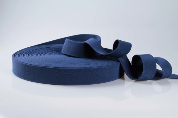 PES-Gummiband | 50 mm breit | 25 m | angenehme Haptik | softer Grip | gute Stabilität und Reißfestigkeit | Hohe Qualität | 2,5 mm Stärke