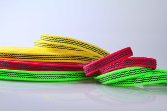 PES Anti-Rutsch | 20 mm breit | 25 m Rollenware | kräftig, griffig und soft | Farbauswahl | Baumwoll-touch | beidseitige schwarze Gummierung | Hundesport und Pferdesport