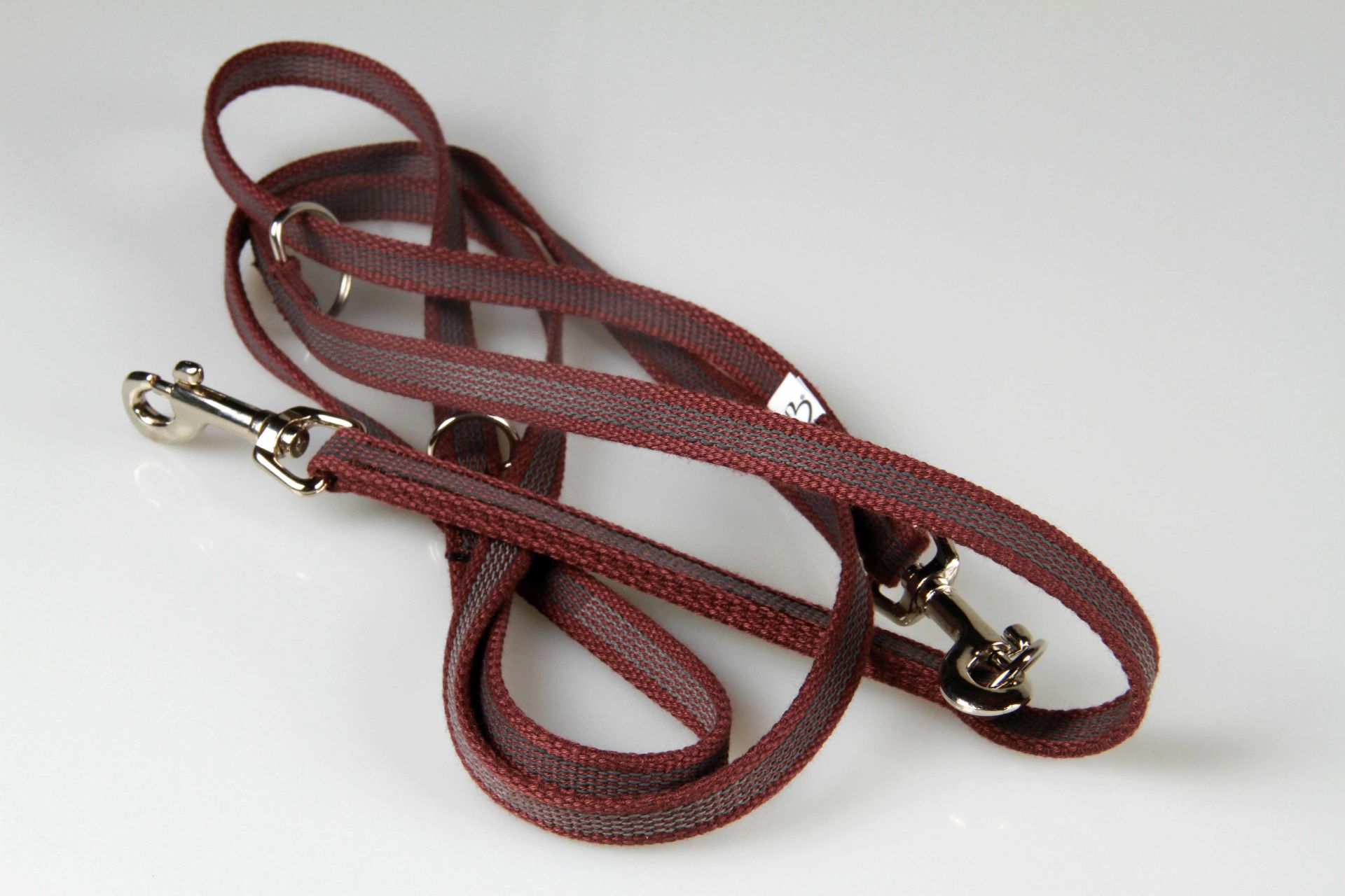 Super-Grip Cotton Soft | 3-fach verstellbare, gummierte Hundeleine aus PES | 12 mm Breite | ab 220 cm Länge