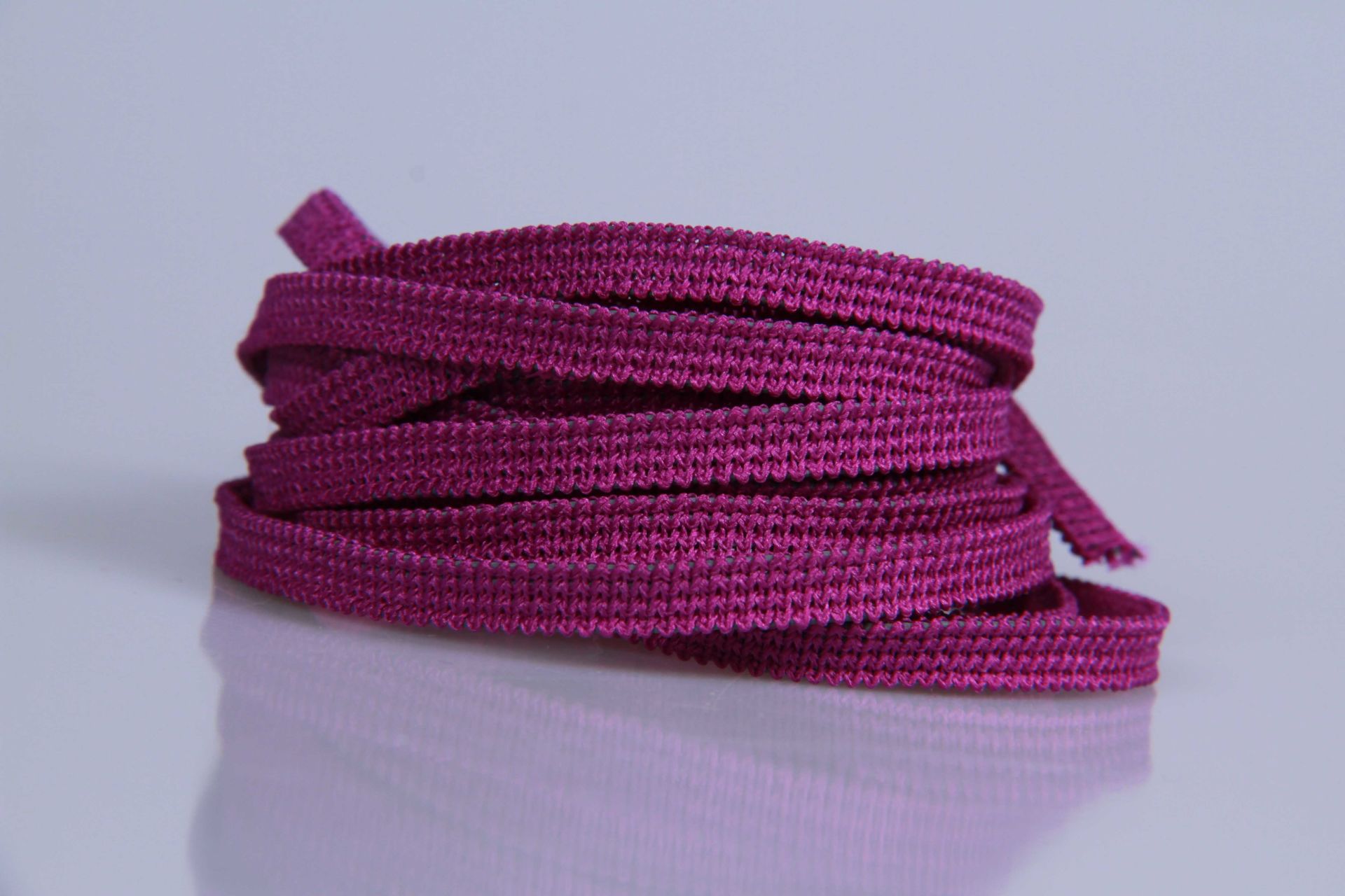 Elastisches Gummiband  -  5 mm  -  lila  -  5 mtr.  -  Deutsche Herstellung