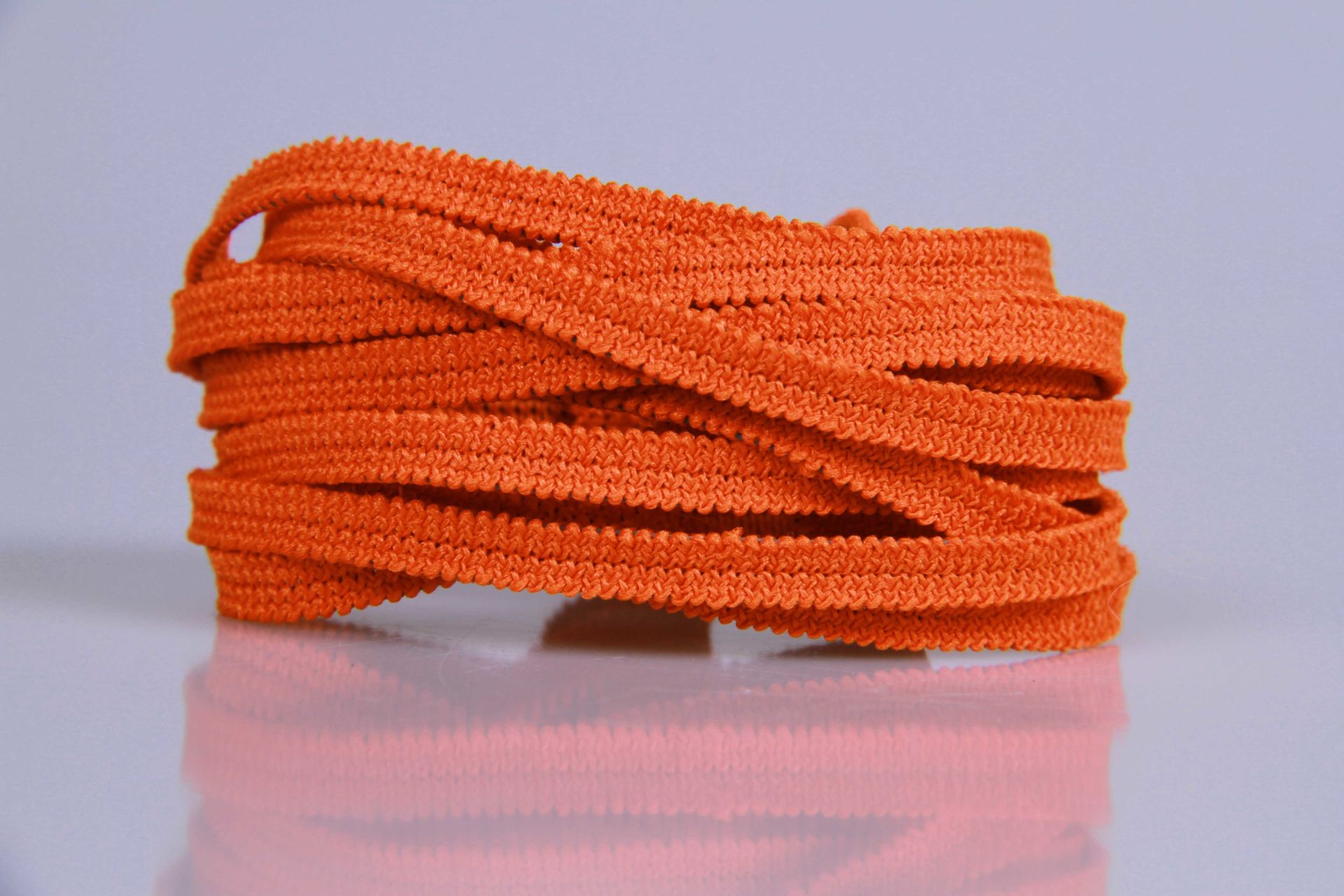 Elastisches Gummiband | 5 mm | orange | 5 mtr. | Deutsche Herstellung