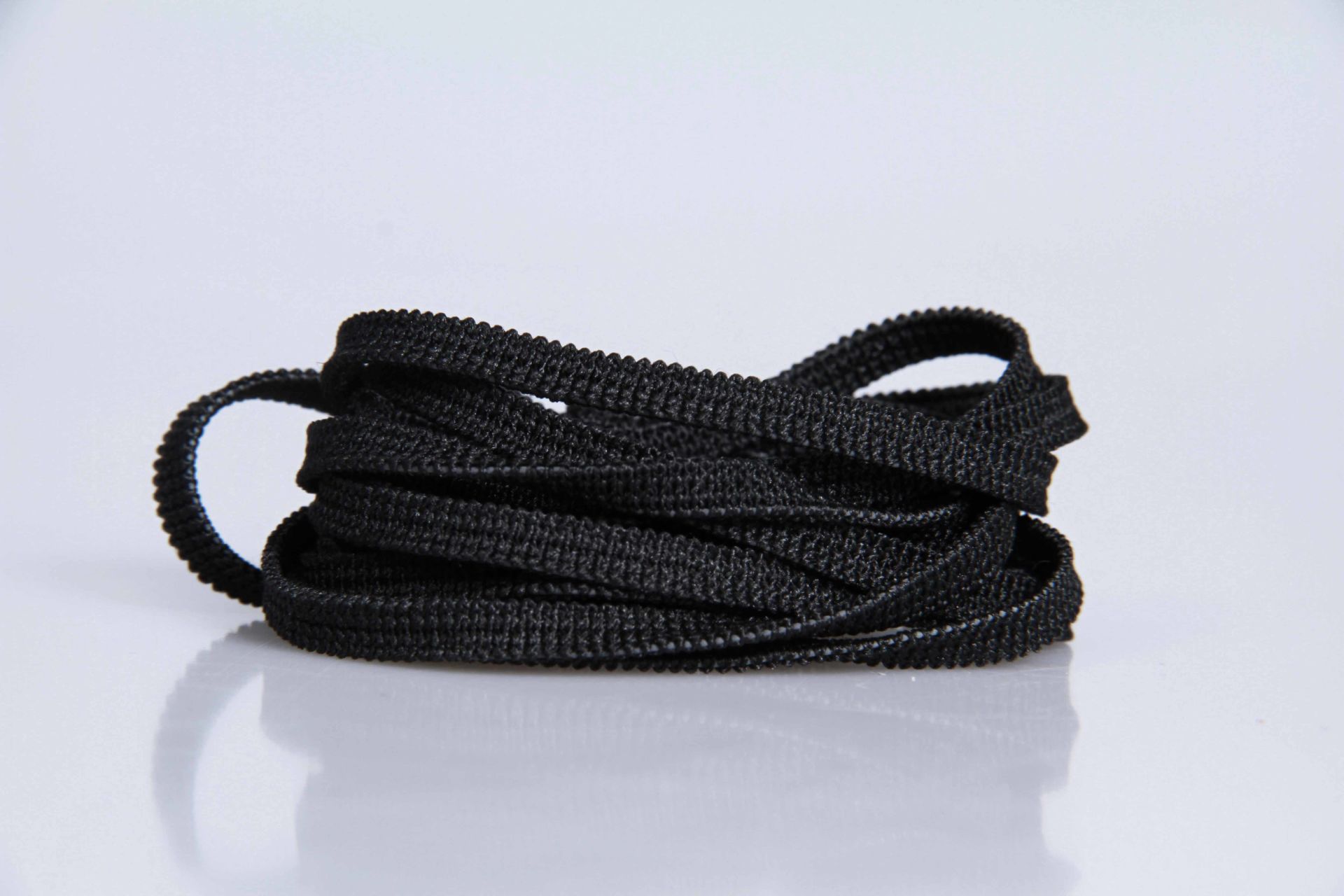 Elastisches Gummiband  -  5 mm  -  schwarz  -  100 m  -  Deutsche Herstellung