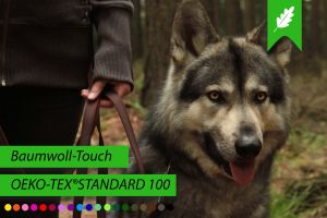 Super-Grip Cotton Soft | gummierte Hundeleine aus PES | Schleppleine | 15 mm x 4 m - 15 m lang | ohne Handschlaufe | verschiedene Karabiner