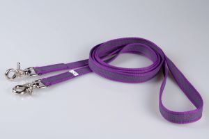 Zügelleine Cotton Soft | Pferdezügel für Isländer mit eingewebtem Gummi | Soft und Reißfest | 2,70 m Länge | 20 mm Breite | Farbwahl