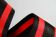 Dicke Gurtware aus PP | Meterware | 85 mm Breite | Hochfest und SEHR Robust | Schwarz mit roten Streifen