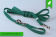 Super-Grip | gummierte Hundeleine aus PES | 2- fach Längenverstellbar von 2,70 m -5,20 m | 20 mm Breite | Baumwoll-Touch