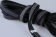 Schwarze Pferdeleine | Longierleine aus rutschhemmenden Super-Grip Gurtband | Robust und Komfortabel | 3 m Länge | 20 mm Breite