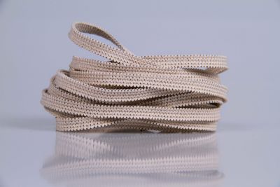 Elastisches Gummiband | 5 mm | beige | 5 mtr. | Deutsche Herstellung