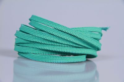 Elastisches Gummiband  -  5 mm  -  mint  -  5 mtr.  -  Deutsche Herstellung